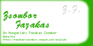 zsombor fazakas business card